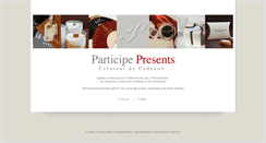 Desktop Screenshot of participepresents.com